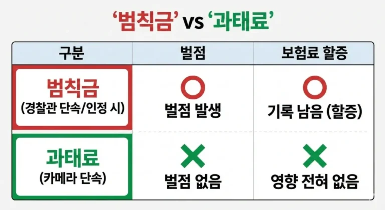 과태료 VS 범칙금 차이 완벽 분석, 현명하게 납부하자