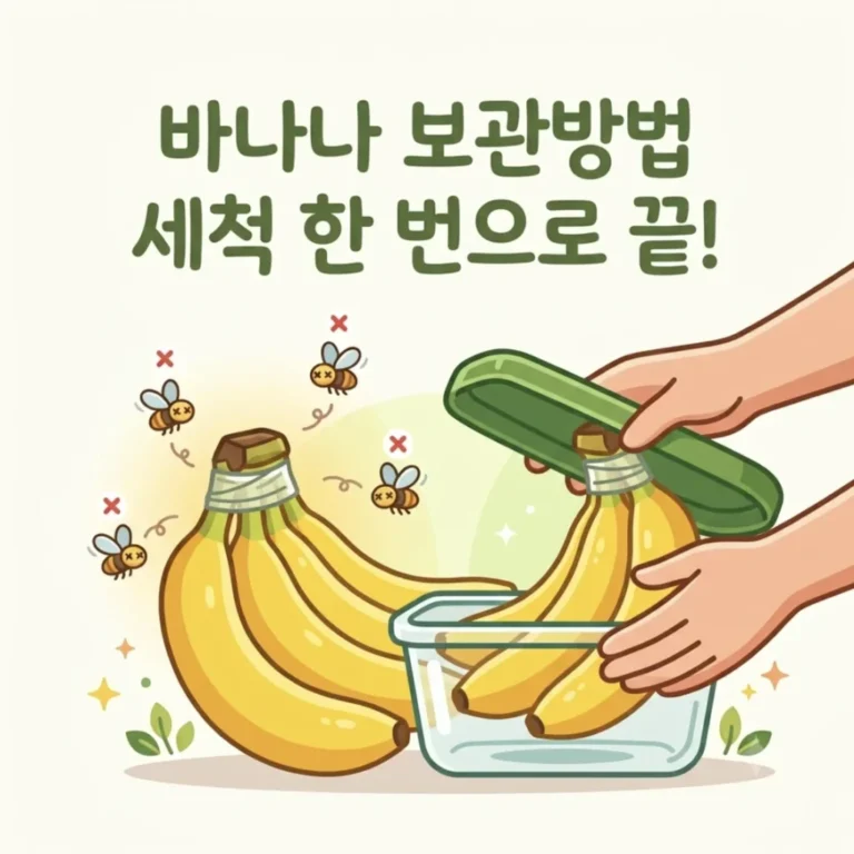 바나나 보관방법 세척 한 번으로 끝! 초파리 걱정 끝! 바나나 세척 및 단계별 보관방법